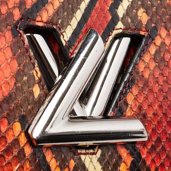 Louis Vuitton Red Python Twist MM Bag - Picture 5 of 12